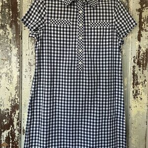 Vineyard Vines Blue and White Gingham Dress